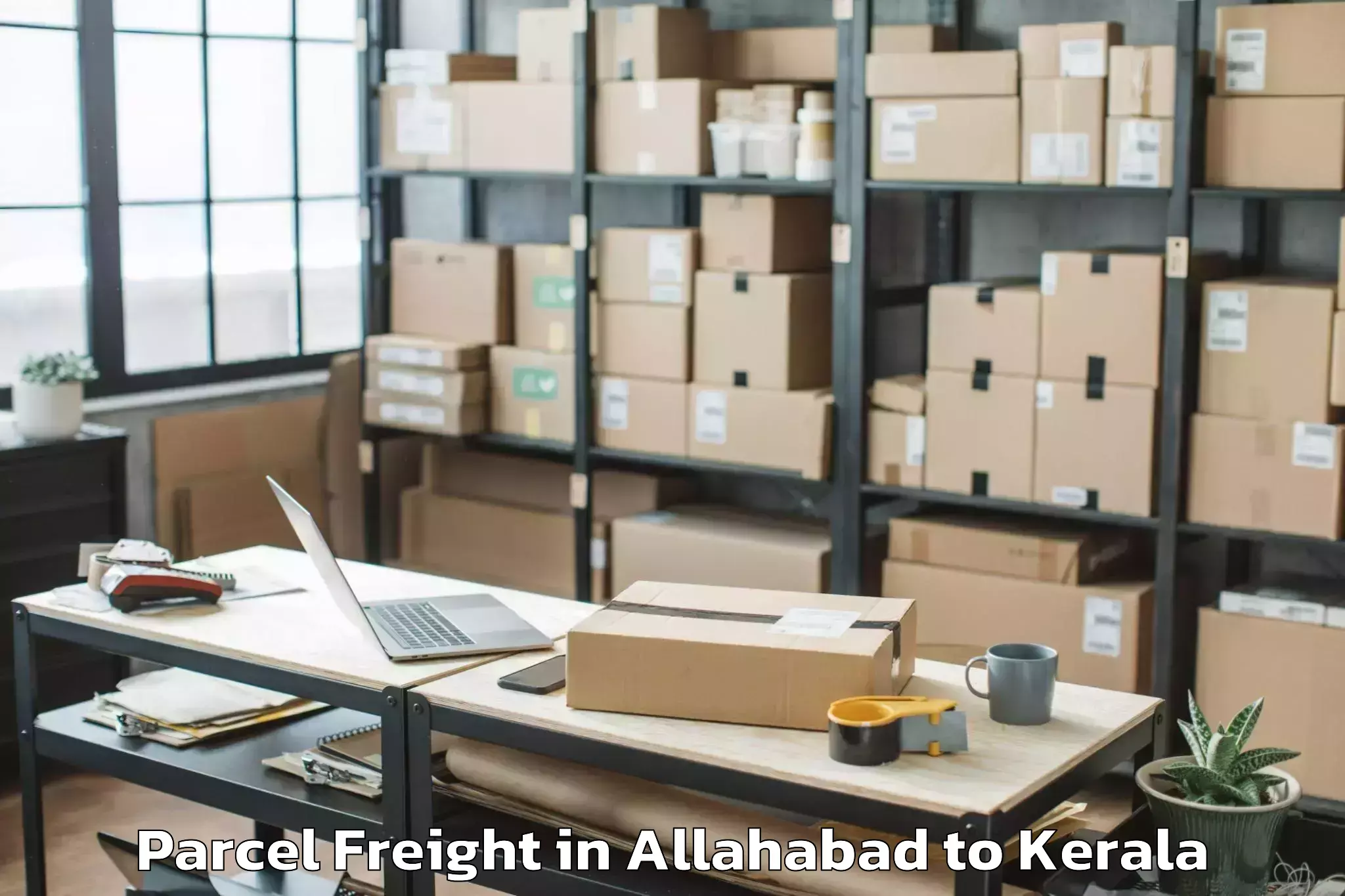 Book Your Allahabad to Panthalam Parcel Freight Today